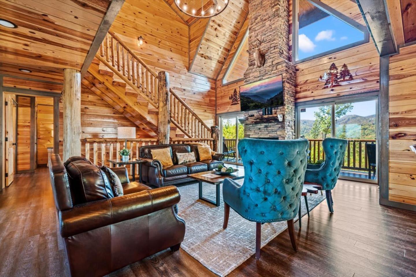Indoor Pool, Volleyball Beach, Mountain View, Luxury Gatlinburg Luaran gambar
