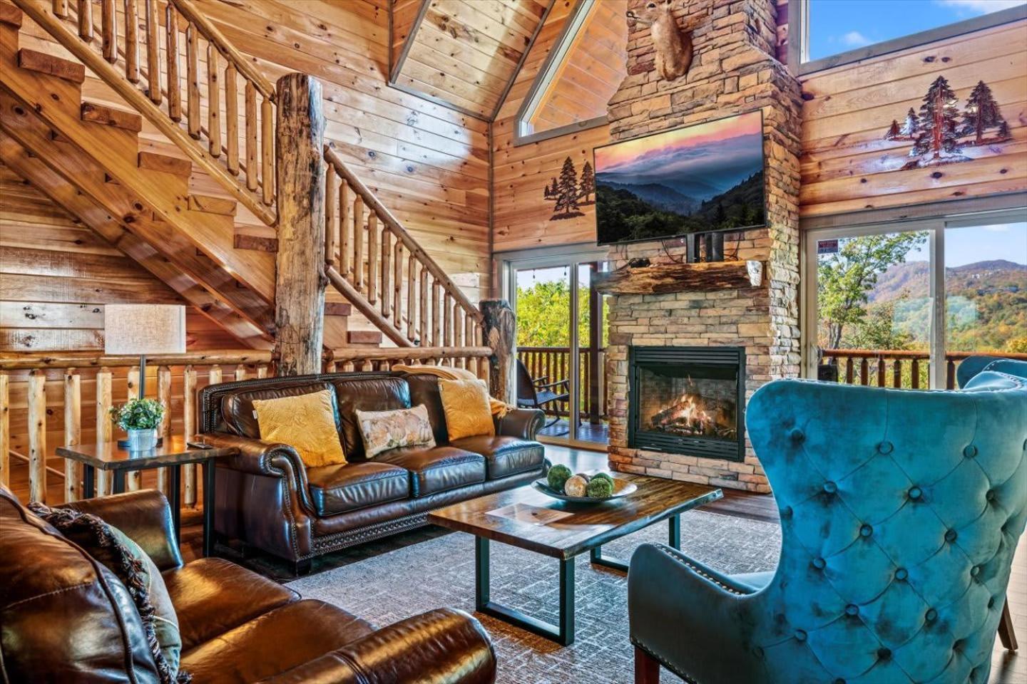 Indoor Pool, Volleyball Beach, Mountain View, Luxury Gatlinburg Luaran gambar