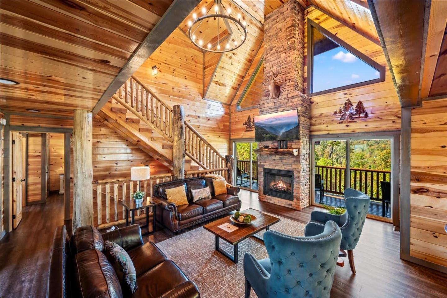 Indoor Pool, Volleyball Beach, Mountain View, Luxury Gatlinburg Luaran gambar