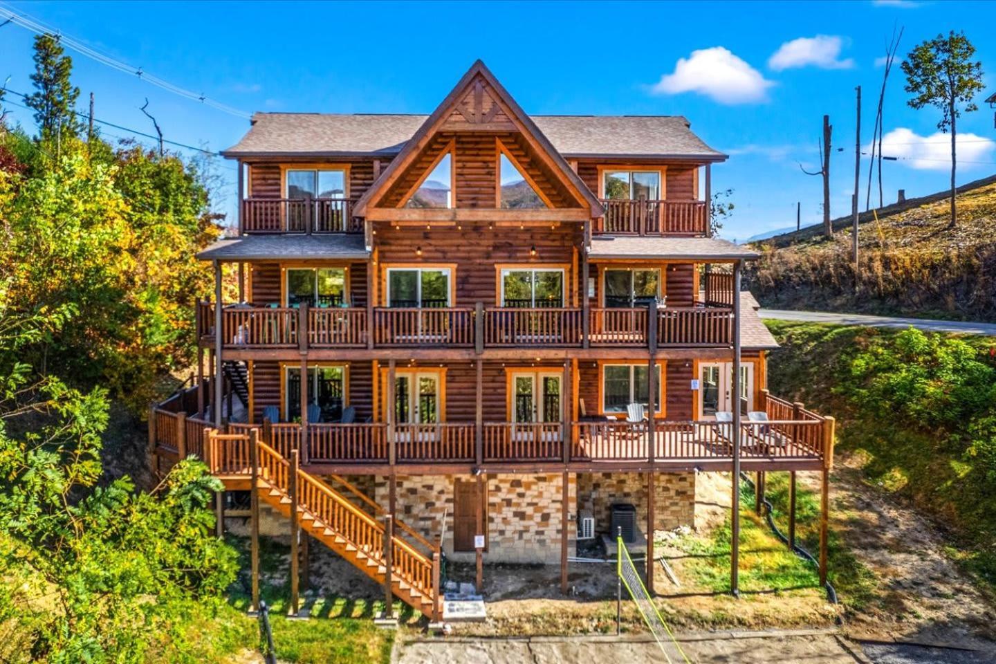 Indoor Pool, Volleyball Beach, Mountain View, Luxury Gatlinburg Luaran gambar