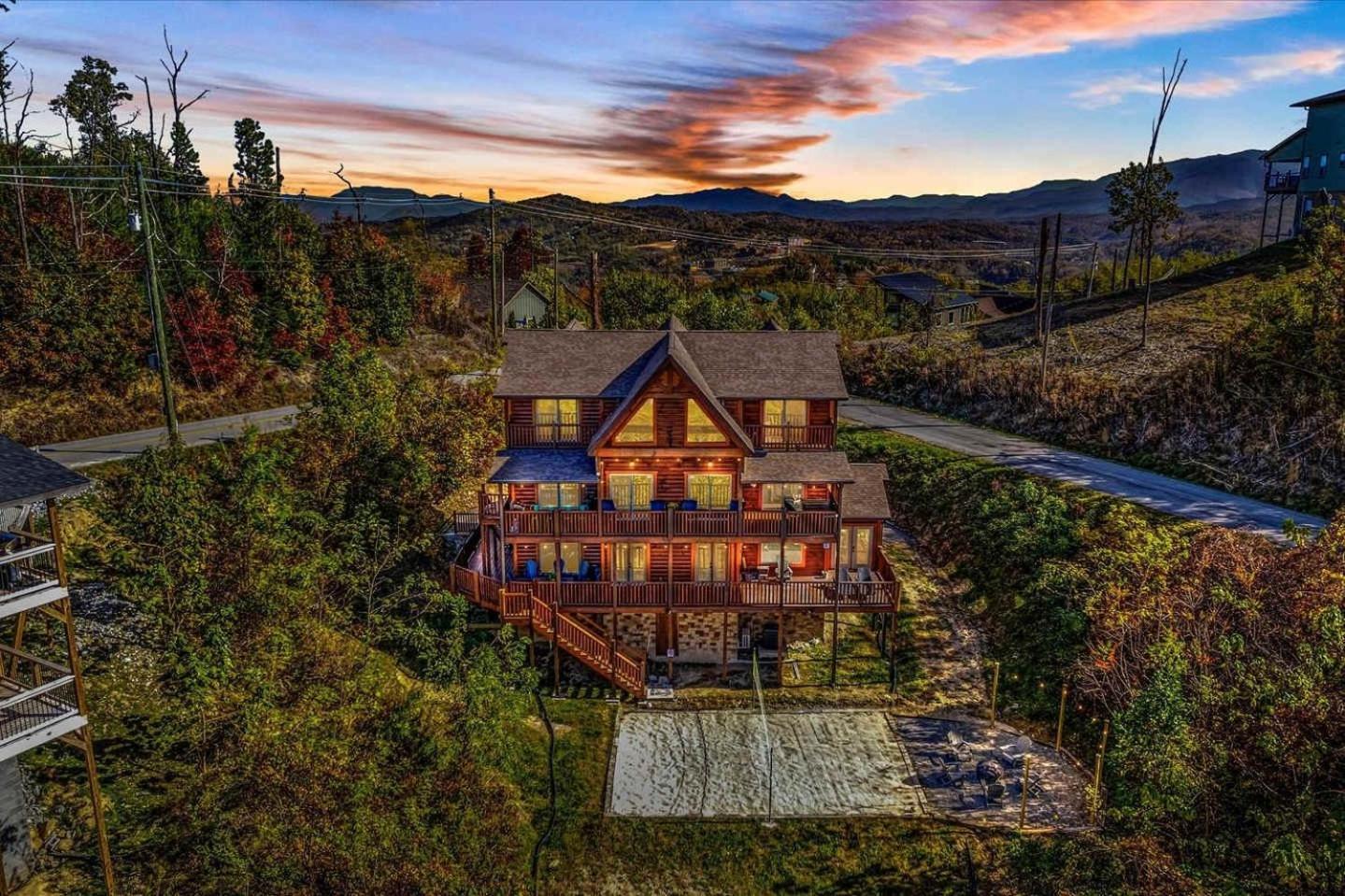 Indoor Pool, Volleyball Beach, Mountain View, Luxury Gatlinburg Luaran gambar