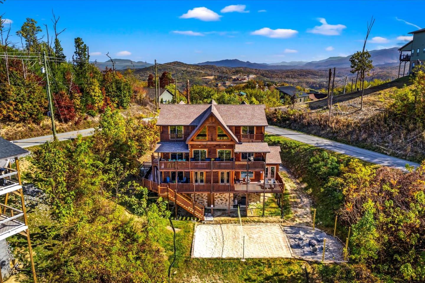 Indoor Pool, Volleyball Beach, Mountain View, Luxury Gatlinburg Luaran gambar