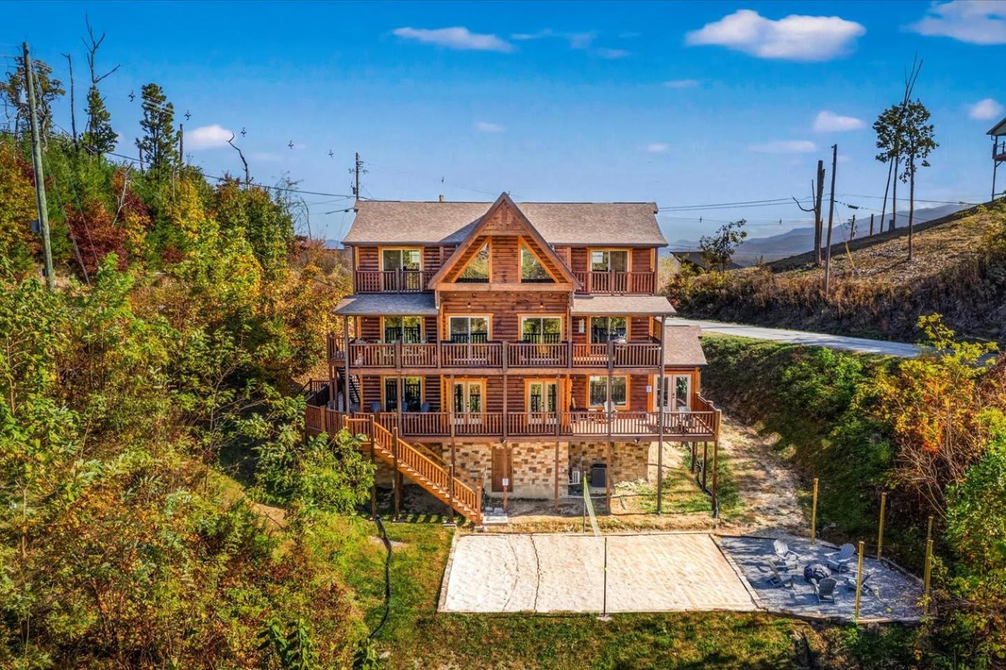 Indoor Pool, Volleyball Beach, Mountain View, Luxury Gatlinburg Luaran gambar